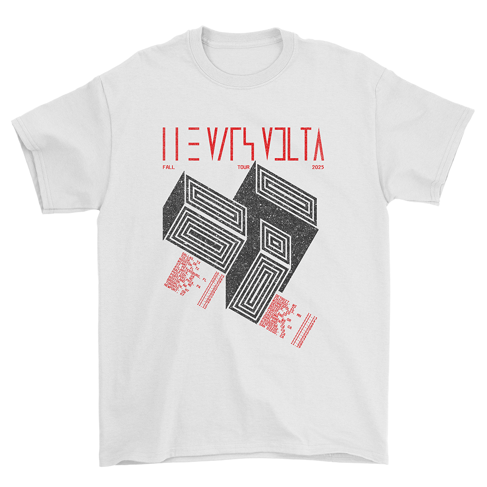 2025 Fall Tour White Dateback Tee – The Mars Volta