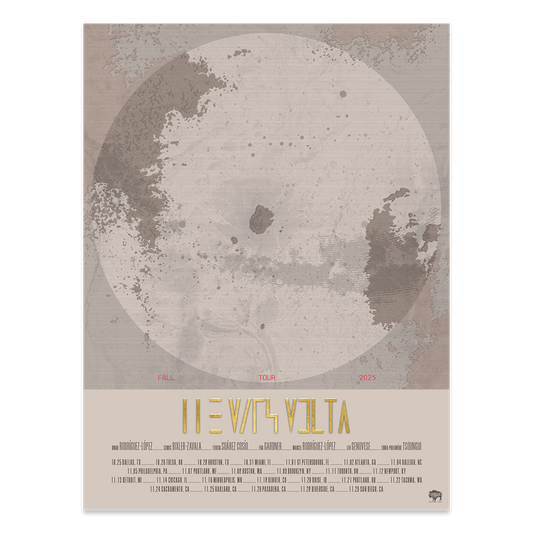2025 Fall Tour Gold Foil Tour Poster